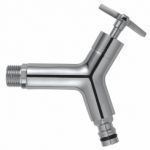 Chromen tuinslang kraan