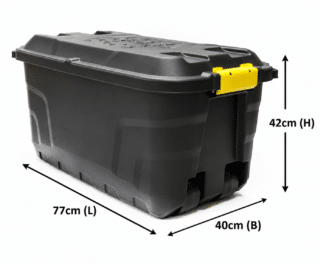 heavy duty 75L met afmetingen